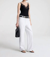 A.L.C. - Alba Silk Knit And Lace Camisole Top