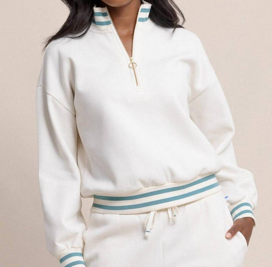 Southern Tide - Mercy Luxe Lounge Half Zip Pullover Sweatshirt