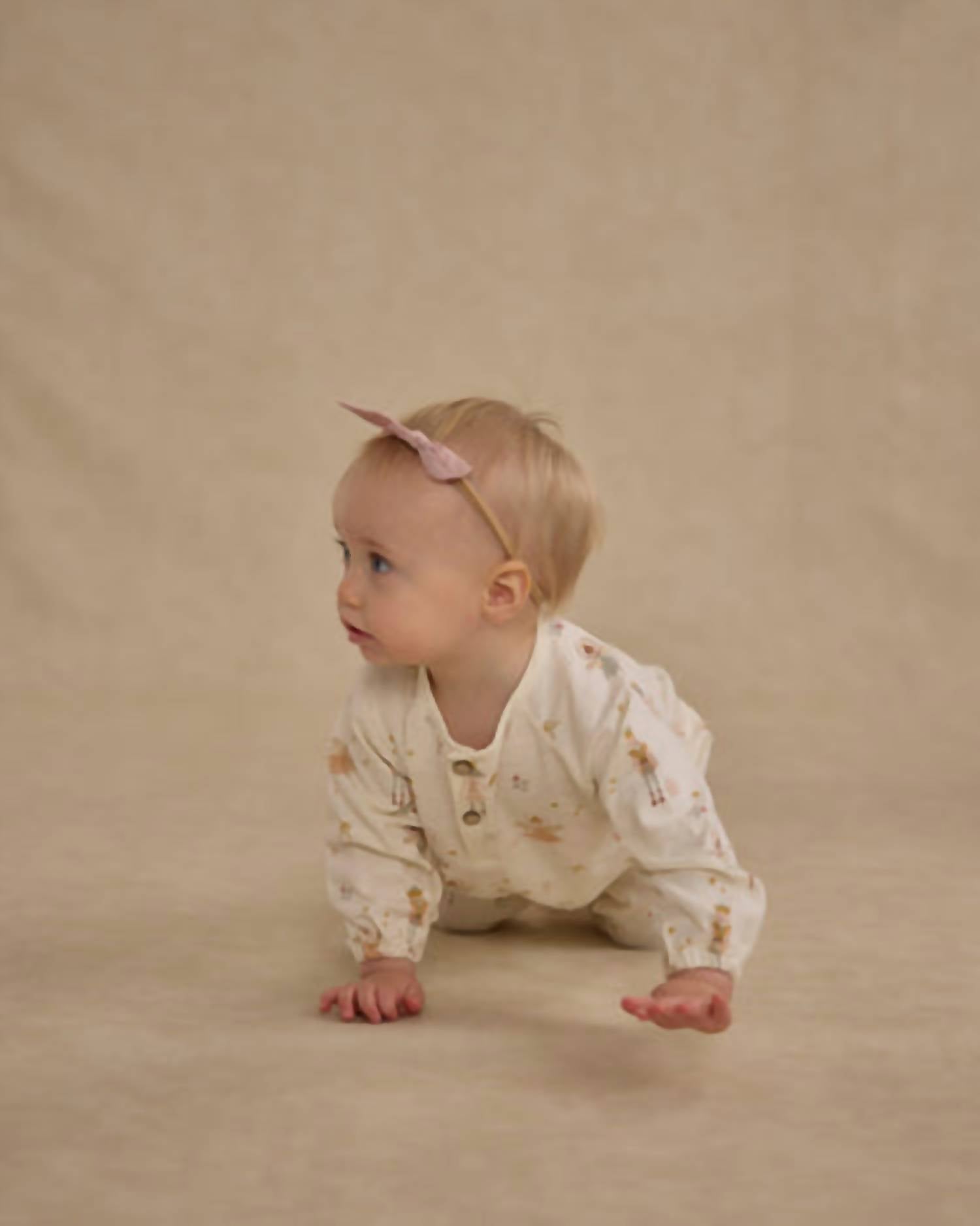 Rylee + Cru Henley Jumpsuit in nutcracker - kids' item - detail view