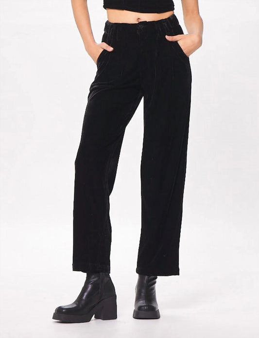 Vintage Havana - High Waisted Velvet Trousers