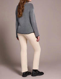 Tribal - Combed Cotton Two Tone Rib Sweater