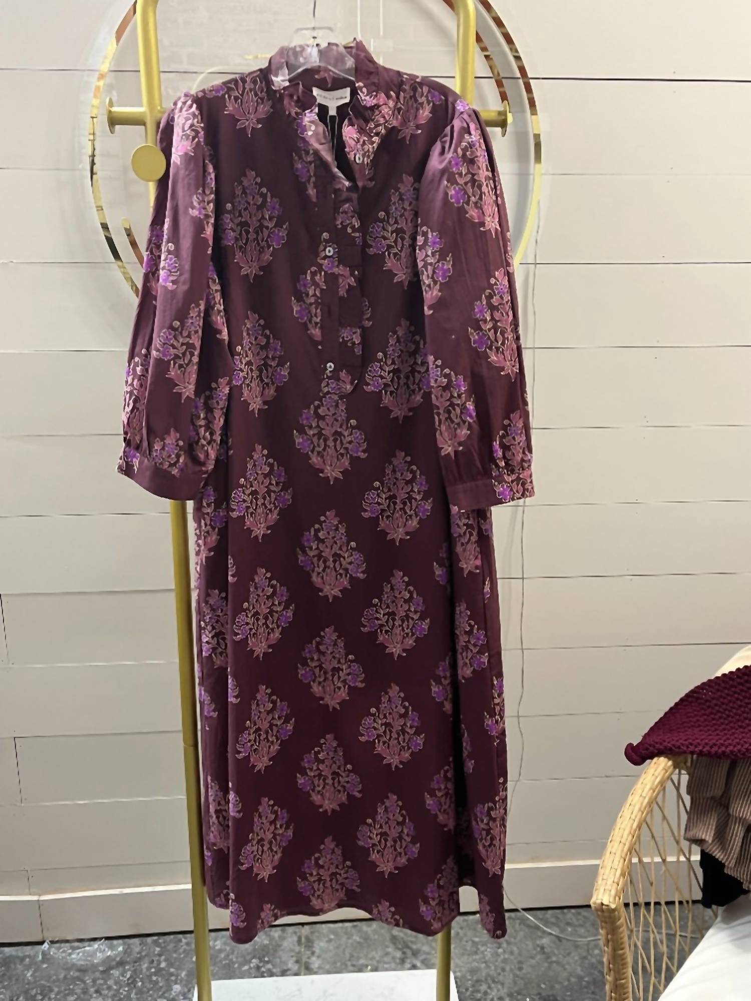 Entro - A-line Floral Maxi Dress