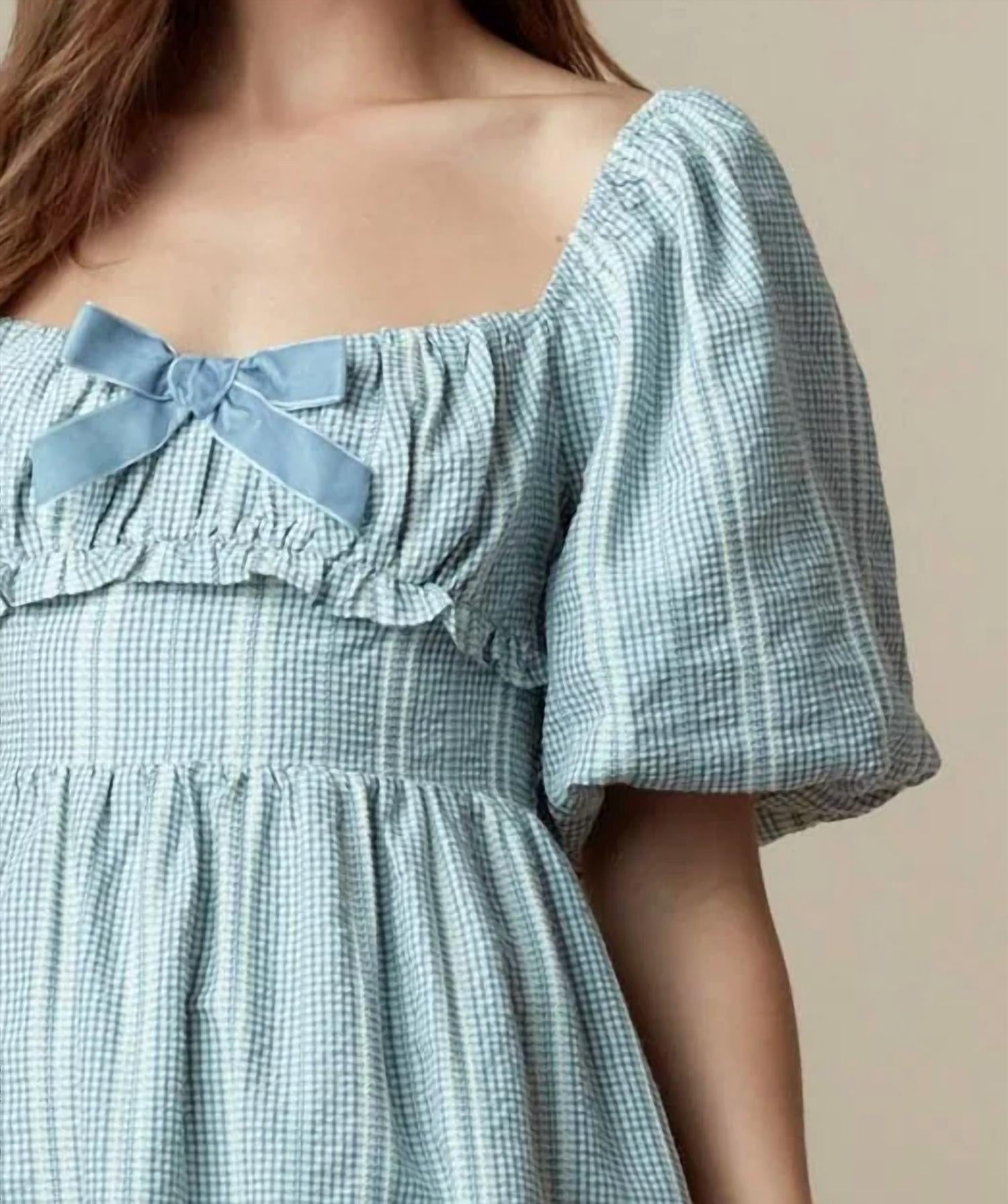 Peach Love - Bow Bubbles Dress