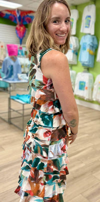 Fashque - Sleeveless Ruffle Dress