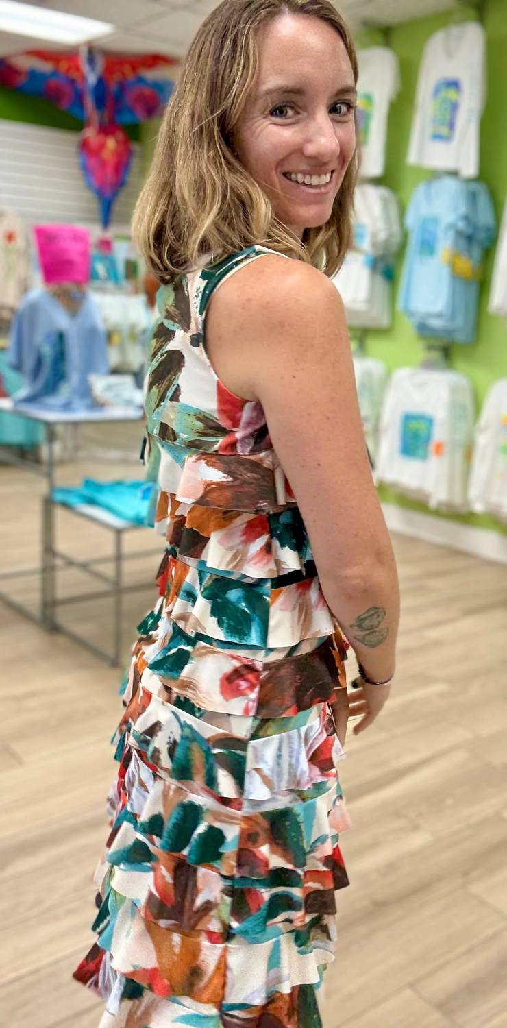 Fashque - Sleeveless Ruffle Dress
