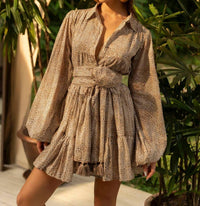 Erika Peña - Anette Button Front Mini Dress