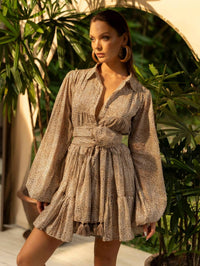 Erika Peña - Anette Button Front Mini Dress