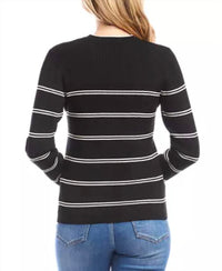 Karen Kane - Double Stripe Ribbed Sweater