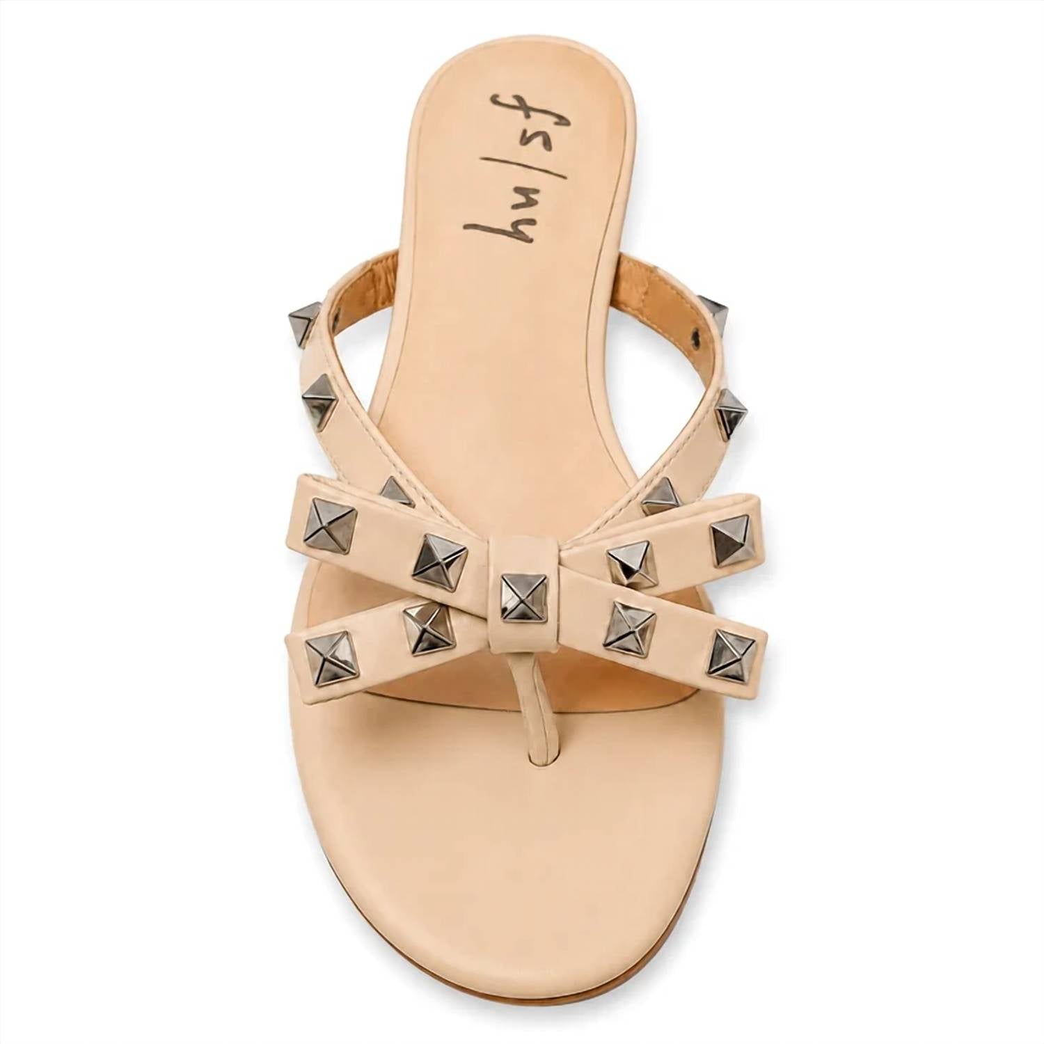 French Sole - Women's Bina Leather Flat Sandals