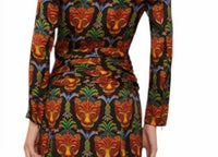FARM RIO Boho Panther LENZING ECOVERO Viscose Midi Dress in black - women's dress - view 6