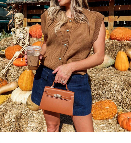 2.7 August Apparel - Golden Hour Sleeveless Vest