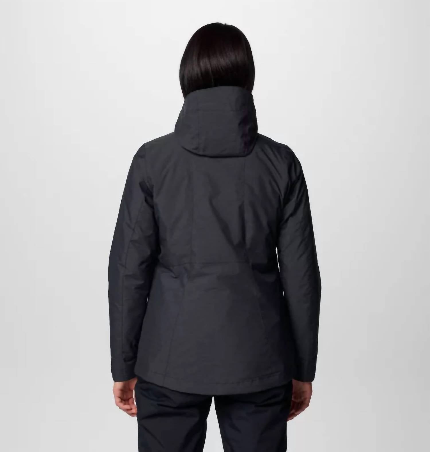 Columbia Whirlibird V Interchange Jacket in black - women's jacket - detail view