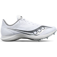 SAUCONY Women's Velocity Mp Track Spike Shoes in white silver - women's shoe