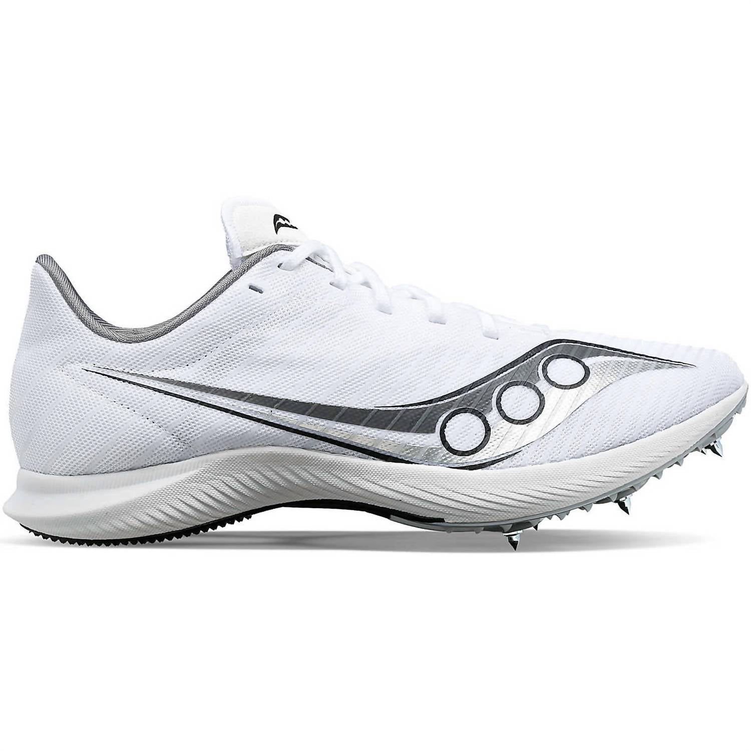 SAUCONY Women's Velocity Mp Track Spike Shoes in white silver - women's shoe