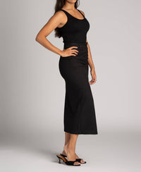 Suncoo - Pinstripe Midi Skirt