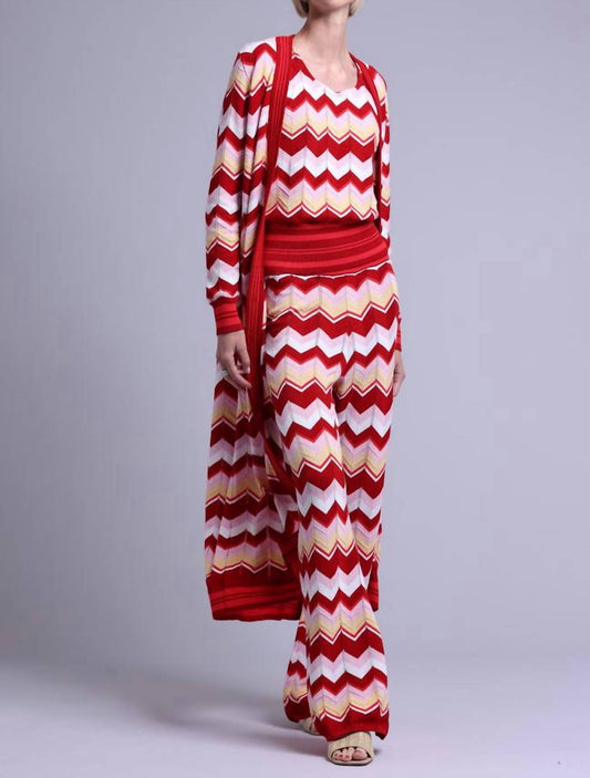 Minnie Rose - Chevron Pointelle Pant