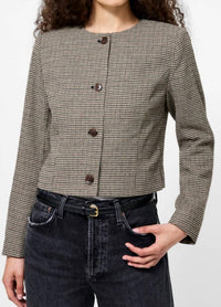 French Connection - Houndstooth Wool Jacket