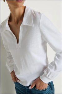 Nation Ltd - Kimberly Long Sleeve Polo Top