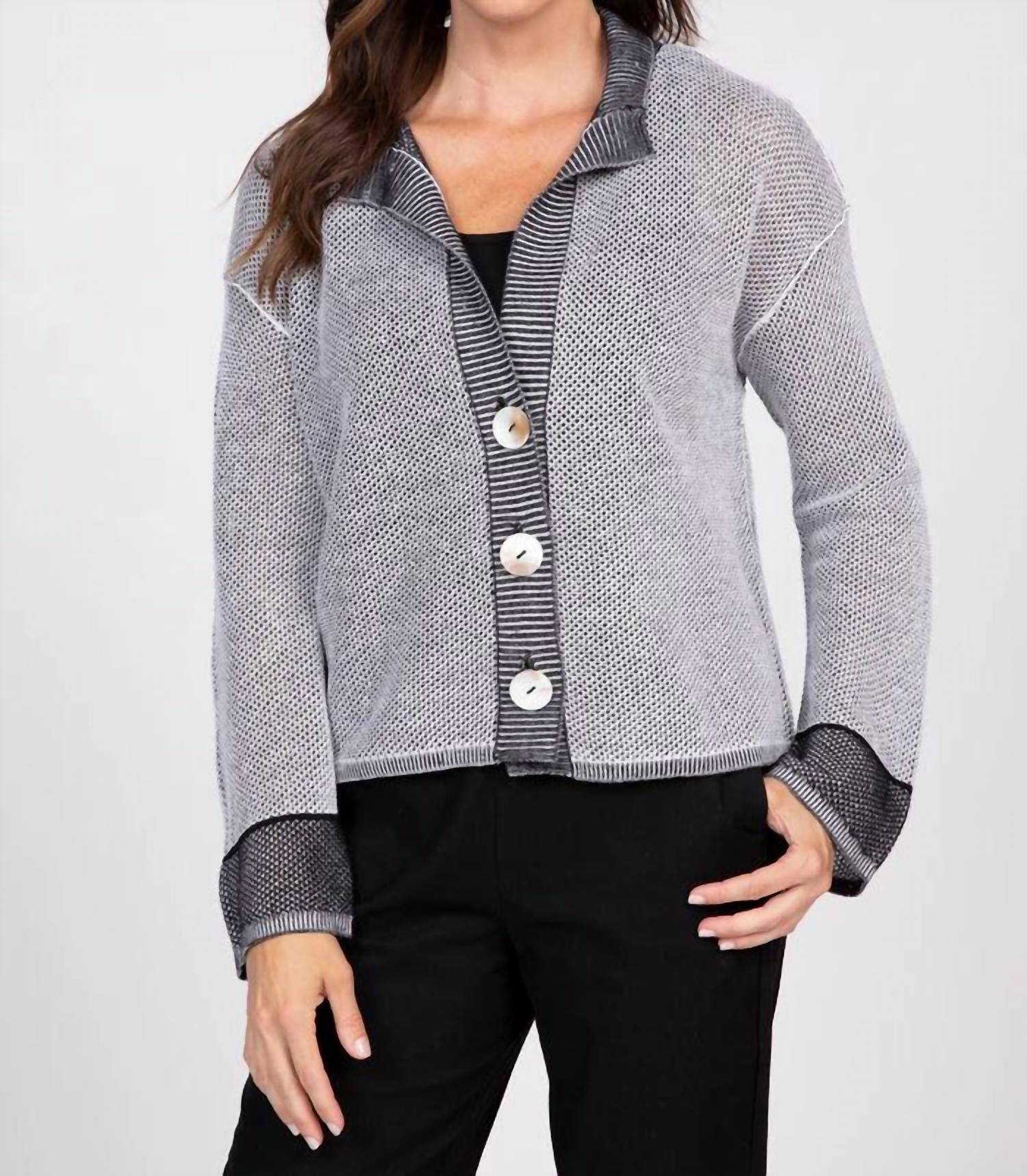 Olivia By Habitat - Mesh Stitch Go To Cardigan