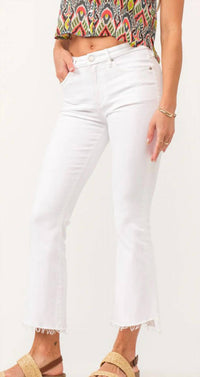 Dear John Denim - Jeanne Mid Rise Cropped Flare Jeans