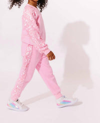 Lola + The Boys - Girls Sequin Jogger Set