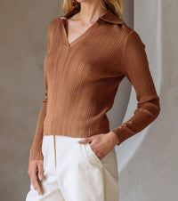Skies Are Blue - Robin Collared Sweater