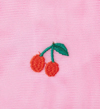 Stella Mccartney - Girl's Sleeveless Tulle Dress With Cherry Embroidery