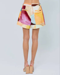 Ciebon - Abstract Mini Skort