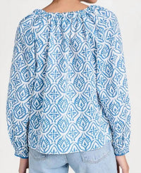 Velvet By Graham & Spencer - Marian Mosaic Print Blouse