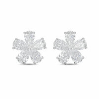 Diana M Jewels - Women's Pear Lab-Grown Diamond Stud Earrings (6.00 Ct TCW) - Elegant