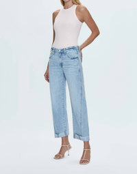 Pistola - Kacey Mid Rise Cuffed Boyfriend Jeans