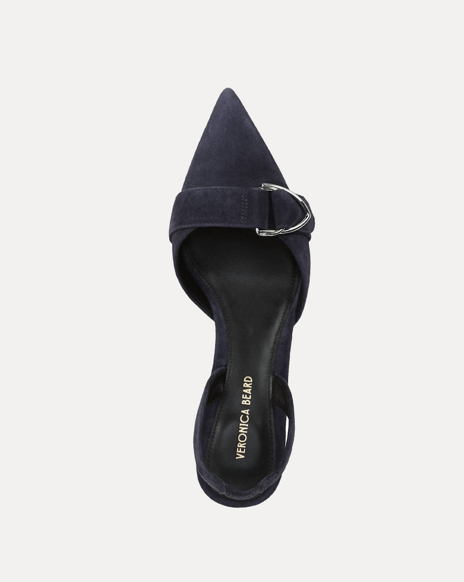 Veronica Beard Women's Loralyn Slingback Buckle Heel in navy - women's heels - view 4