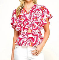 Milk & Honey - Ayanna Flutter Sleeves Top