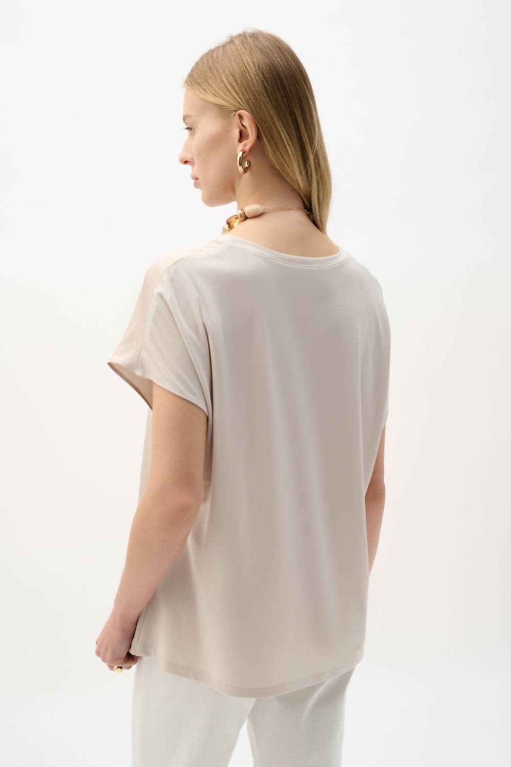 Joseph Ribkoff - Satin And Silky Knit Straight Top