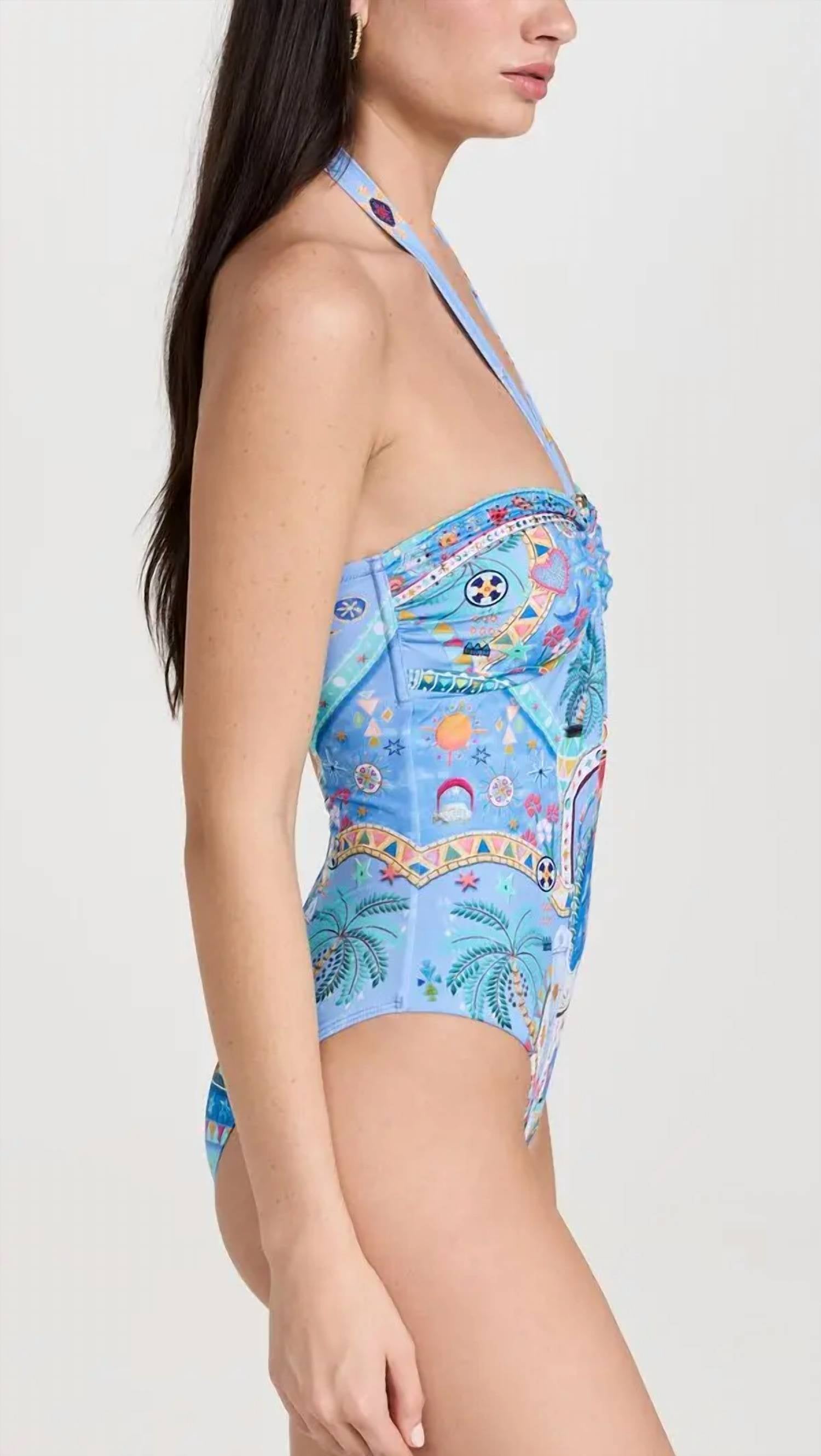 Camilla - Bandeau One Piece With Ring Trim