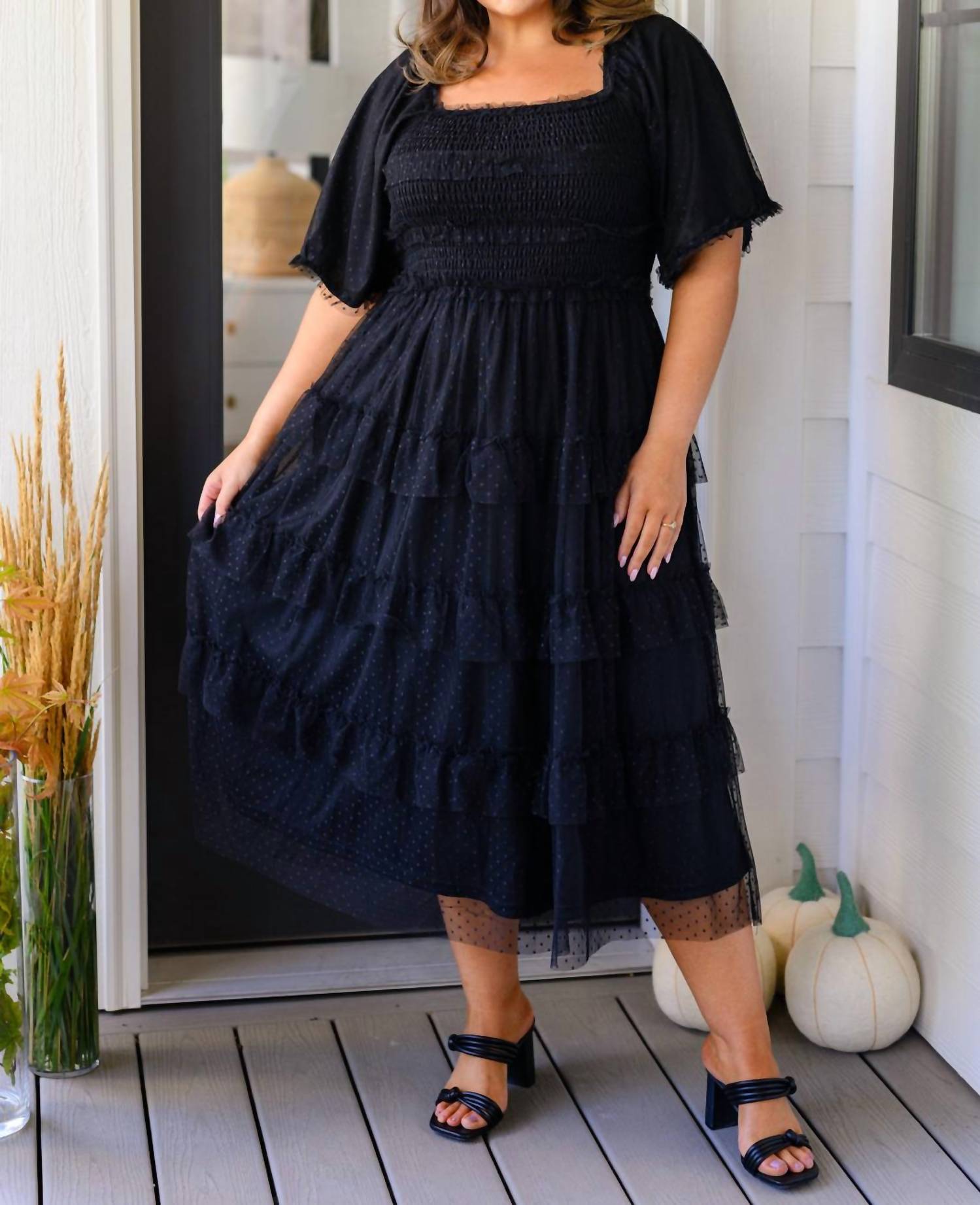 Polagram - Midnight Waltz Midi Dress