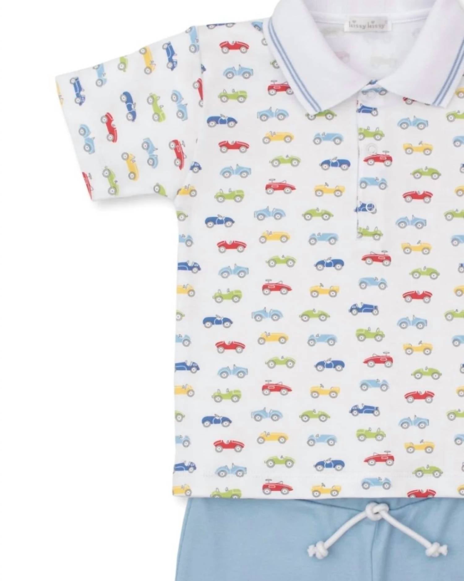 Kissy Kissy - Kid's Car Central Bermuda Set