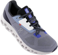 On Cloud Men's Cloudstratus Textile Synthetic Trainers in midngith blue and white - men's shoe - alternate view
