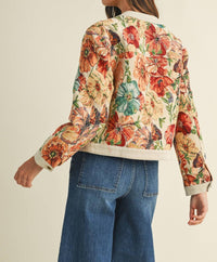 Anniewear - Jacquard Button Down Jacket