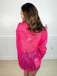 Sew In Love - Feeling Floral Long Sleeve Button Up Top