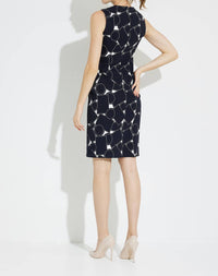 Joseph Ribkoff Sleeveless Dress in midnight blue - women's dress - alternate view