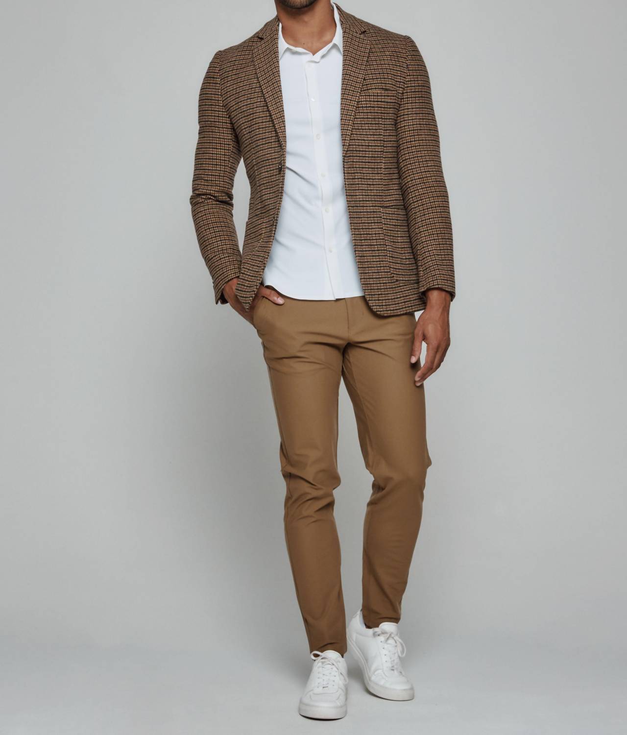7Diamonds Infinity Athletic Chino Pant in tan - men's pants - view 4