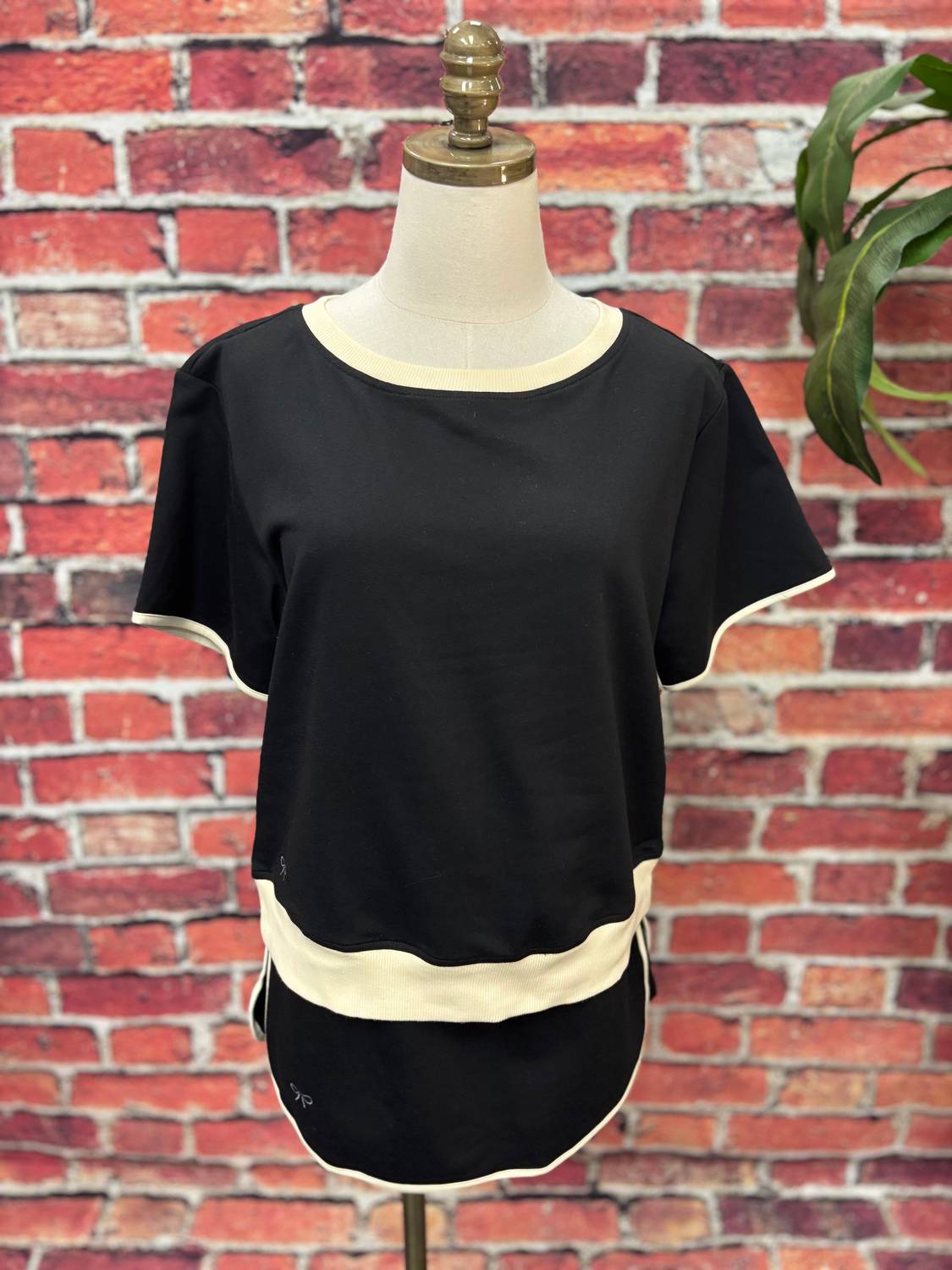 Simply Southern Women's Sporty Chic Skort Set in black - women's sleepwear