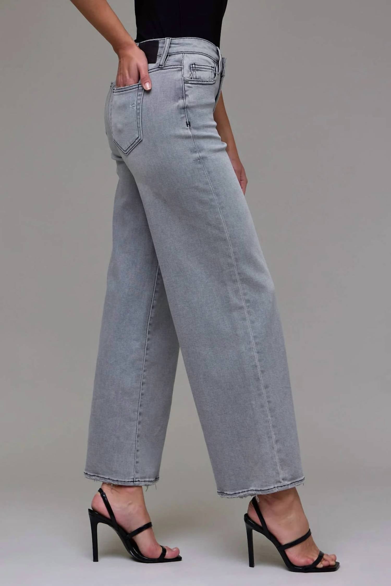 Hidden - Nori Mid Rise Wide Leg Jeans