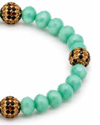 Sparkly South Wholesale - Women's Crystal Leopard Accent Stretch Bracelet