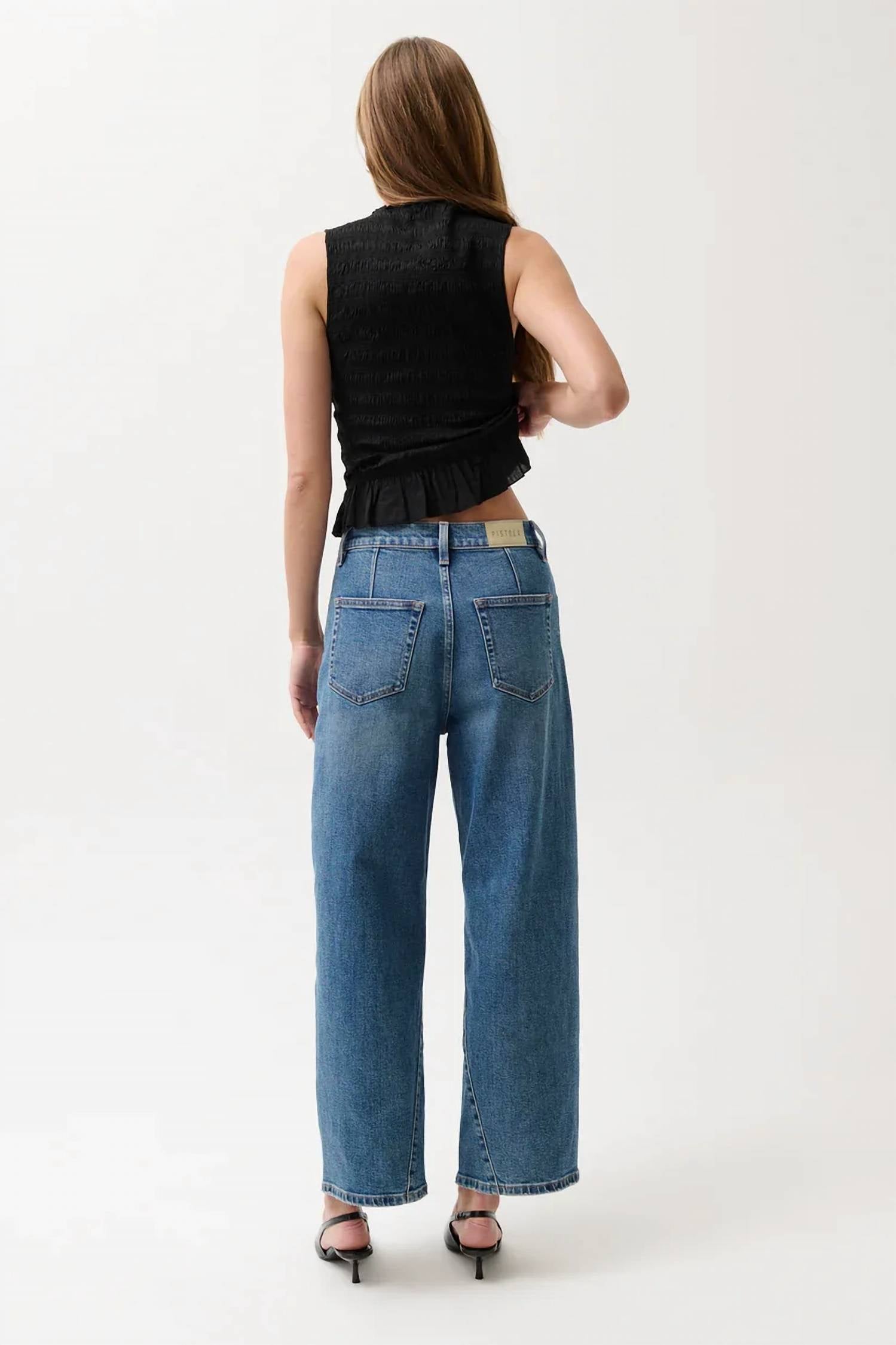 Pistola - Kyra High Rise Bowed Leg Jeans