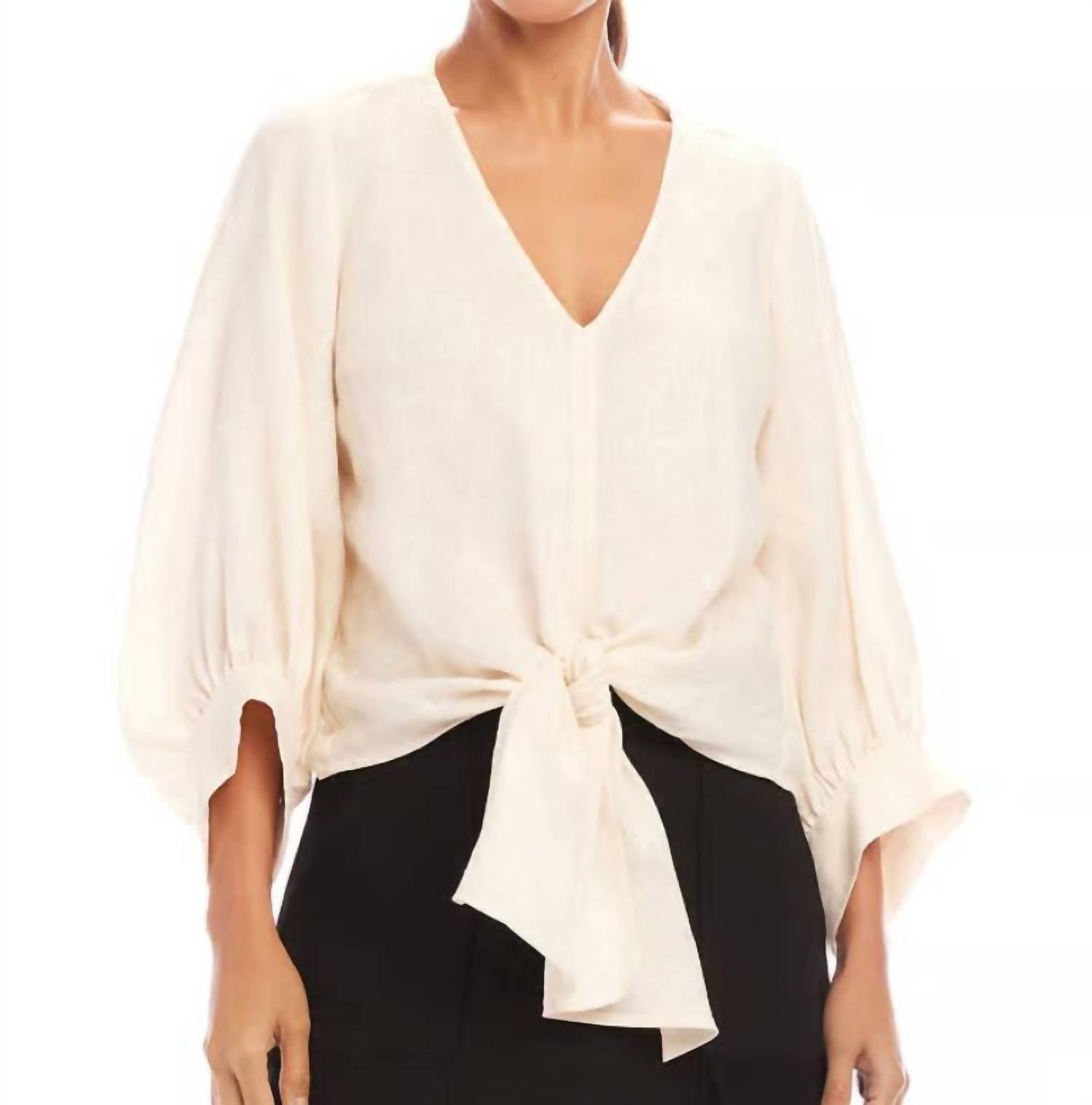 Karen Kane - Tie Front Top