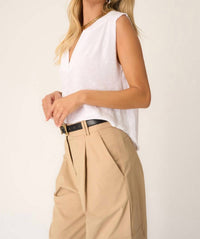 Project Social T - Number One Notch Neck Textured Tank Top