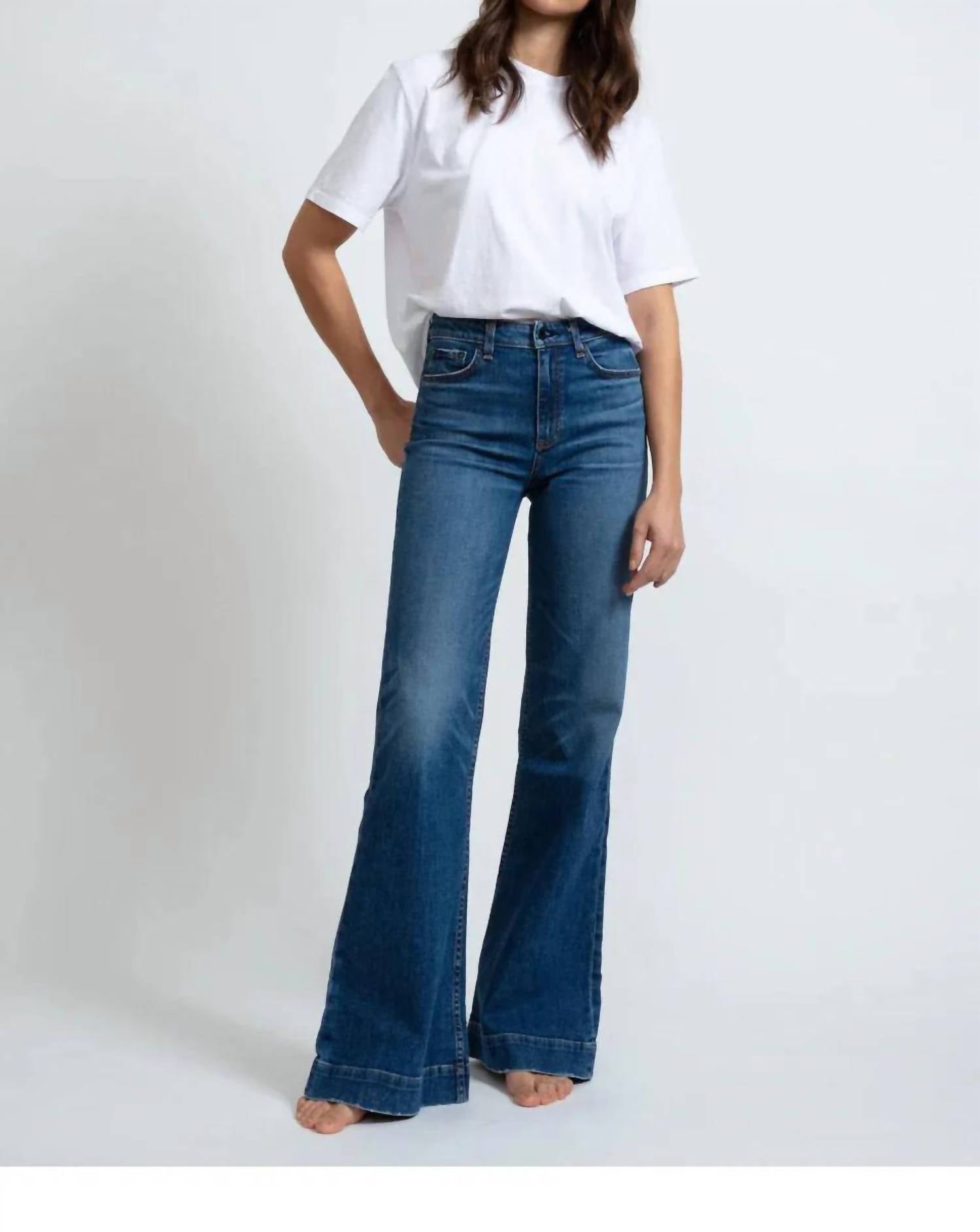 ASKK NY Juniper Wide Leg Jeans in auburn - women's jeans