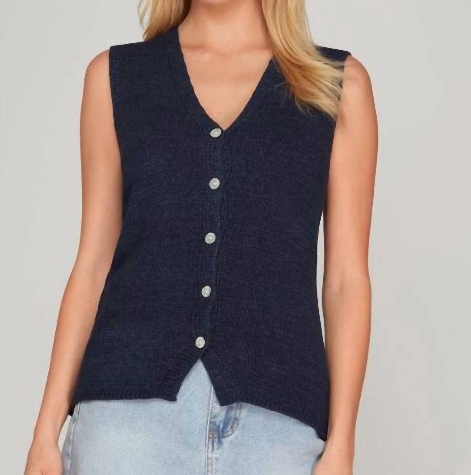 She + Sky - Briella Button Down Vest